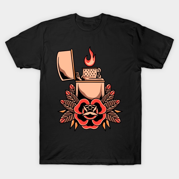 oldschool lighter tattoo T-Shirt by donipacoceng